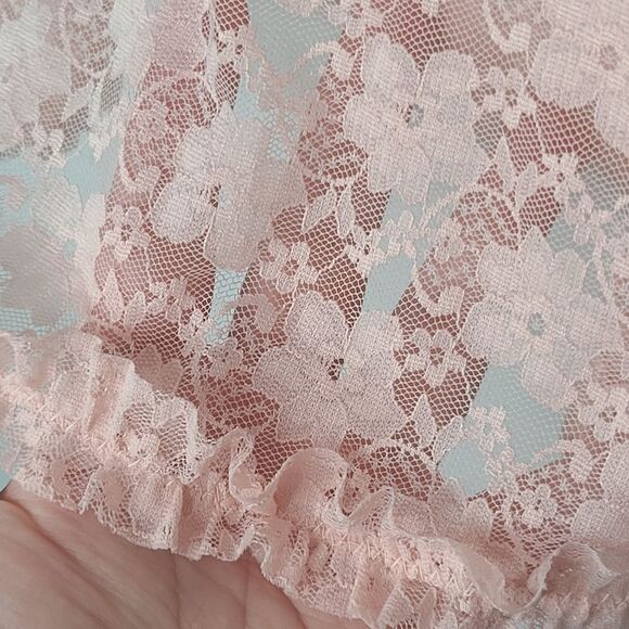 1X 14W 16W Pink Lace Babydoll Torrid Underwire - Picture 5 of 11